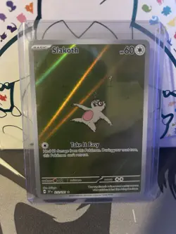 Pokemon Slakoth 212/191 Sv08 Surging Sparks Reverse Holo Illustration Rare Card - Image 1