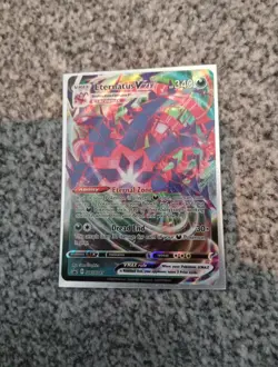 Eternatus VMAX SWSH045 Full Art Textured Holo Ultra Rare Pokemon Card - Image 1
