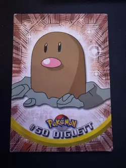 Diglett #50 - Blue Logo - Non-Holo - SERIES 1 - TOPPS POKEMON CARD - MP - Image 1