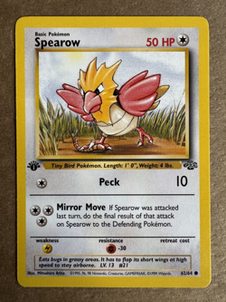 Spearow 62/64 Jungle 1st Edition Non-Holo Common Pokemon Card NM+ - Image 1