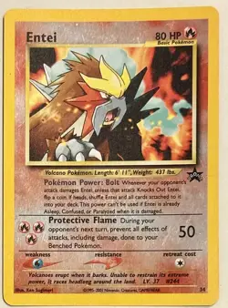 Pokemon Entei #34 Black Star Promo Reverse Holo Card - Image 3