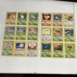 Original 151 Pokemon Cards WOTC Complete Set - Binder Page Lot Rare Card Vintage - Image 5