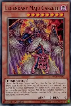 SECE-EN042 LEGENDARY MAJU GARZETT COMMON 1ST EDITION YuGiOh CARD - Image 1