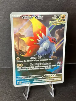 Pokemon TCG Slither Wing Illustration Rare Holo Card 203/182 Sv04: Paradox Rift - Image 3