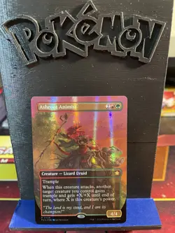 MTG Ashroot Animist Borderless Mythic Mana Foil 0405 Foundations Lightly Played - Image 1