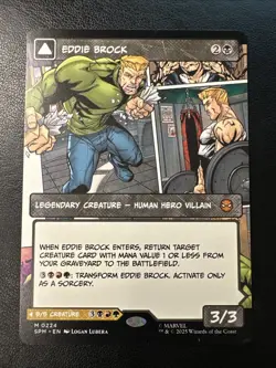 Eddie Brock [NM] 0224 - (Borderless) Marvel's Spider-Man Regular MTG CORNER - Image 1