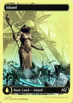 Island (0513) FIRST PLACE FOIL Aetherdrift Magic MTG NM - Image 1