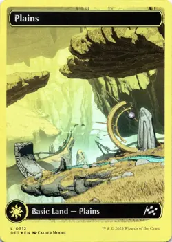 Plains (0512) FIRST PLACE FOIL SHOWCASE Aetherdrift Magic MTG NM - Image 1