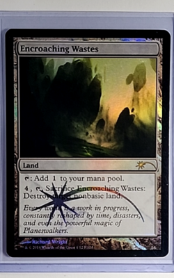 MTG Magic The Gathering FNM Friday Night Magic Promo Foil Encroaching Wastes LP - Image 1