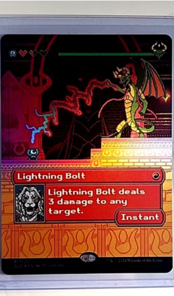 2024 MTG Magic the Gathering SLD Secret Lair Drop Foil #1822 Lightning Bolt - Image 1