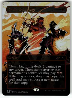 Chain Lightning () (Raised Foil) R Secret Lair Drop Series 2052 NM MTG - Image 1