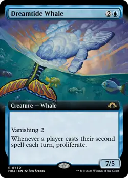MTG Dreamtide Whale (Extended Art) [Modern Horizons 3] Foil Near Mint Magic - Image 1
