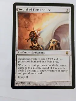 MTG [Magic the Gathering] Sword of Fire & Ice Drksteel [Commander] [Modern] NM/M - Image 1