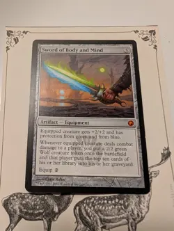MTG Sword of Body and Mind EX/VG - Image 1