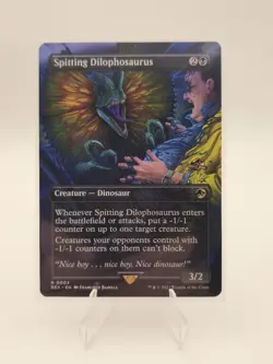 MTG SPITTING DILOPHOSAURUS BORDERLESS NM REX 0003 -Argo- - Image 1