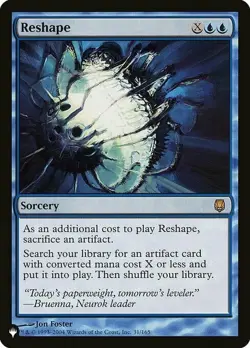 Magic The Gathering MTG RESHAPE The List NM Near Mint - Image 1