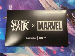 MTG Secret Lair X Marvel - Black Panther (Rainbow Foil) Sealed - Image 1