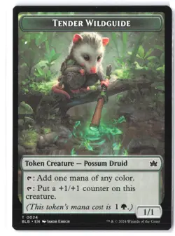 Tender Wildguide Token #24 Bloomburrow NM - Image 1