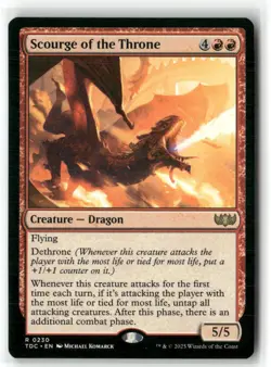 Scourge of the Throne Commander: Tarkir: Dragonstorm Regular - Image 1