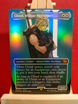 Cloud, Midgar Mercenary FOIL (Borderless) - Final Fantasy - NM - Mythic - MTG - Image 1