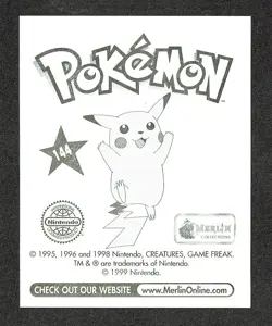 1999 Merlin Pokemon Articuno #144 - NM - Image 2