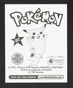 1999 Merlin Pokemon Articuno #203 - NM - Image 2