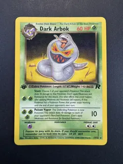 Pokemon Team Rocket Non-Holo 1st Edition Dark Arbok 19/82 LP - Image 1