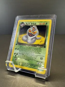 Pokemon Team Rocket Non-Holo 1st Edition Dark Arbok 19/82 LP - Image 3