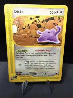 2003 Pokemon TCG Ditto E-Series Skyridge 51/144 Regular Non-holo LP - Image 1