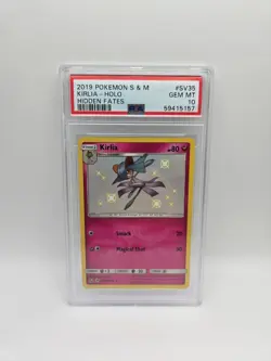Pokemon PSA 10 Kirlia Shiny GEM MINT | SV35 | Hidden Fates Holo Rare TCG - Image 1