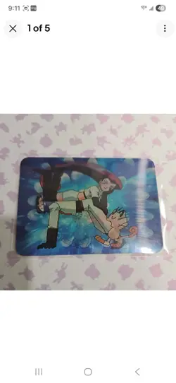 Pokemon Lenticular Team Rocket Card Viz Video Pioneer PIKA-0025D - 3D Promo LP - Image 1