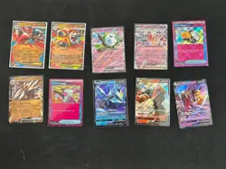 Pokemon Lot, 10 Ex V Shiny Full Art Holo Ultra Rare Mixed Languages - I Combine! - Image 1