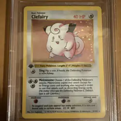Pokemon 1999 Clefairy 5/102 Holo Thin Stamp Base Set 1st Edition BGS 8.5 - Image 5