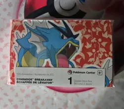 Pokemon Center Official "Gyarados Breakaway" Double Deck Box - Brand New - Image 1