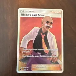 Pokemon TCG Blaine's Last Stand Dragon Majesty 69/70 Holo Full Art - Image 1