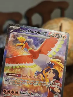 Ethan's Ho-Oh EX 230/182 Special Illustration Rare Pokemon Destined Rivals NM/M - Image 3