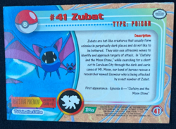 Zubat #41 Blue Label First Edition Topps Pokemon 1999 LP - Image 2