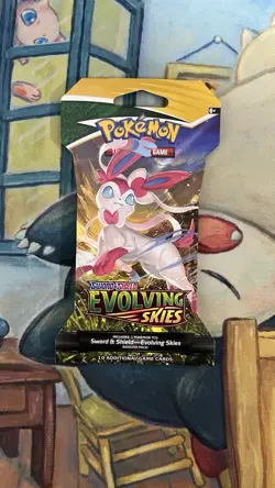 Pokemon TCG Sword & Shield Evolving Skies Sleeved Booster Pack Sylveon New - Image 1