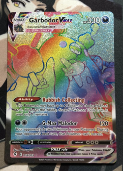 Pokemon TCG Garbodor Vmax 216/203! Evolving Secret Art Near Mint Fast Shipping - Image 1