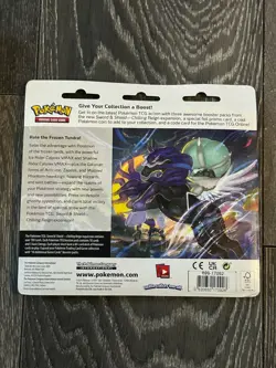 2021 Pokemon Chilling Reign 3 Pack Blister Pack with Eevee - Factory Sealed - Image 2