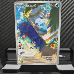 Oshawott Illustration Rare Pokemon 2025 S&V White Flare 105 NM Pack Fresh - Image 1