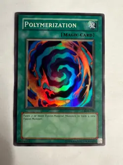 Yu-Gi-Oh! TCG Polymerization Legend of Blue Eyes White Dragon LOB-059 LP - Image 1