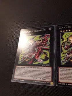 Yu-Gi-Oh! 2x Zoodiak-Eberbogen, RATE-DE054, Rare, 1. Auflage, Deutsch, NM/Good - Image 2
