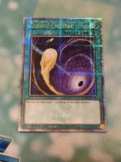 Cosmic Cyclone 1st Edition Quarter Century Secret Rare RA02-EN061 Yu-Gi-Oh! - Image 1