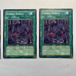(3x) YUGIOH ZOMBIE WORLD COMMON SDZW-EN017 1ST EDITION HP - Image 2