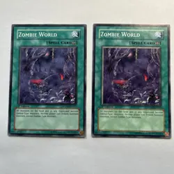 (3x) YUGIOH ZOMBIE WORLD COMMON SDZW-EN017 1ST EDITION HP - Image 3