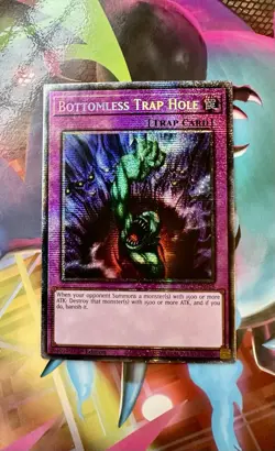 YuGiOh! - Bottomless Trap Hole MP25-EN018 Starlight Rare 1st Edition Near Mint - Image 1