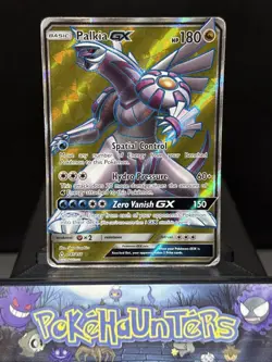 Pokemon Card Palkia GX 147/156 Ultra Prism Sun & Moon Full Art Rare Played - Image 1