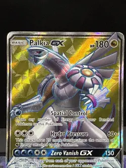 Pokemon Card Palkia GX 147/156 Ultra Prism Sun & Moon Full Art Rare Played - Image 2