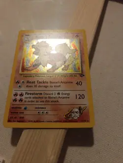 Pokemon TCG Blaine's Arcanine Holo Rare Card Gym Challenge 1/132 - Image 4